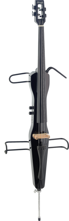 19120 4-4 Scale Electric Cello with Gig Bag, Black