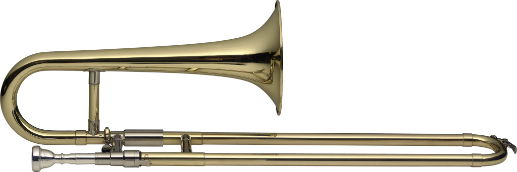 21123 Bb Slide Trumpet, Mi-bore, Body in Brass with Soft Case- Clear Lacquered