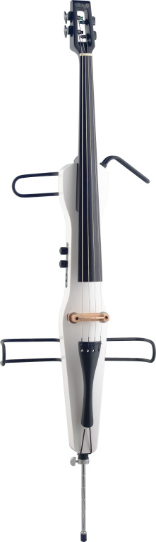 21286 4-4 Scale Electric Cello with Gig Bag, White