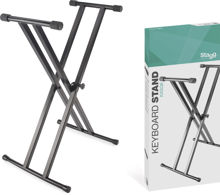 22058 Double Braced & Welded X-Style Keyboard Stand