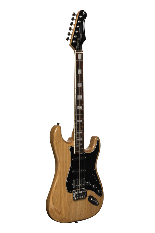 26132 Vintage S-60 Series Electric Guitar with Solid Alder Body - Natural
