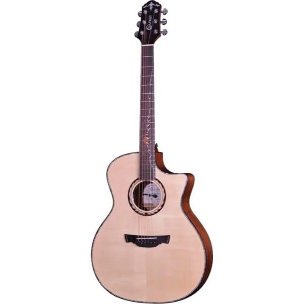 26996 42 mm Rosewood Anniversary Series Mahogany Cutaway Grand Auditorium Acoustic-Electric Guitar with Solid Spruce Top, Natural