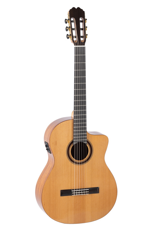 28262 Virtuoso Cutaway Electrified Classical Guitar with Solid Cedar Top, Electrified Series - Walnut