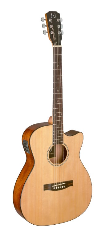 22681 Natural-colored Acoustic-electric Auditorium Guitar with Solid Spruce Top, Bessie Series- Natural