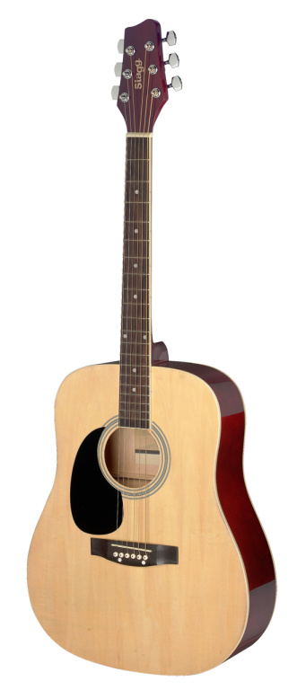 24975 3-4 Scale Dreadnought Acoustic Guitar - Lefthand - Black