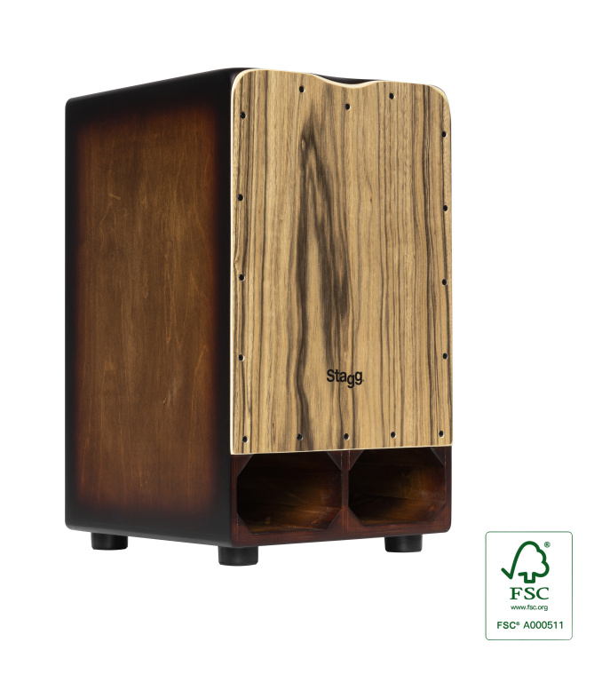 25561 11.8 x 12.2 x 19.7 in. Cannon Cajon with Ebony