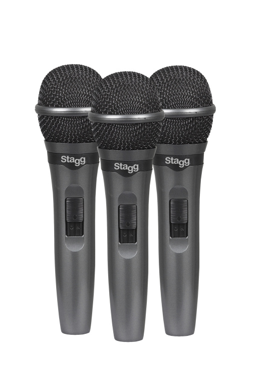 22530 Plastic 3xDynamic Microphone with Cable