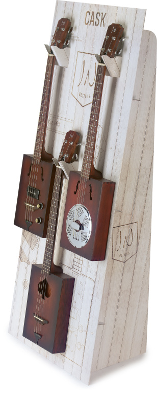 23983 57 x 140 cm Display for 3 Cask Guitar