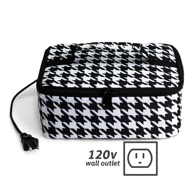 Picture of HotLogic 16801056-HND Portable Personal Mini Oven, Houndstooth