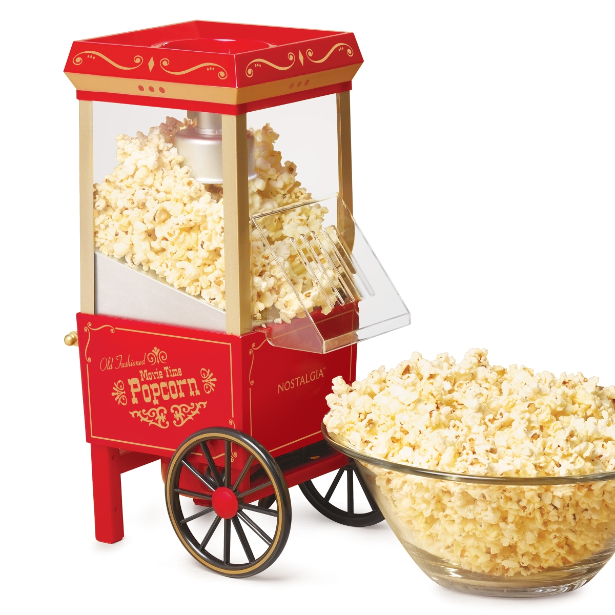 Picture of Nostalgia NHAP501RD 12-Cup Hot Air Popcorn Maker&#44; Red