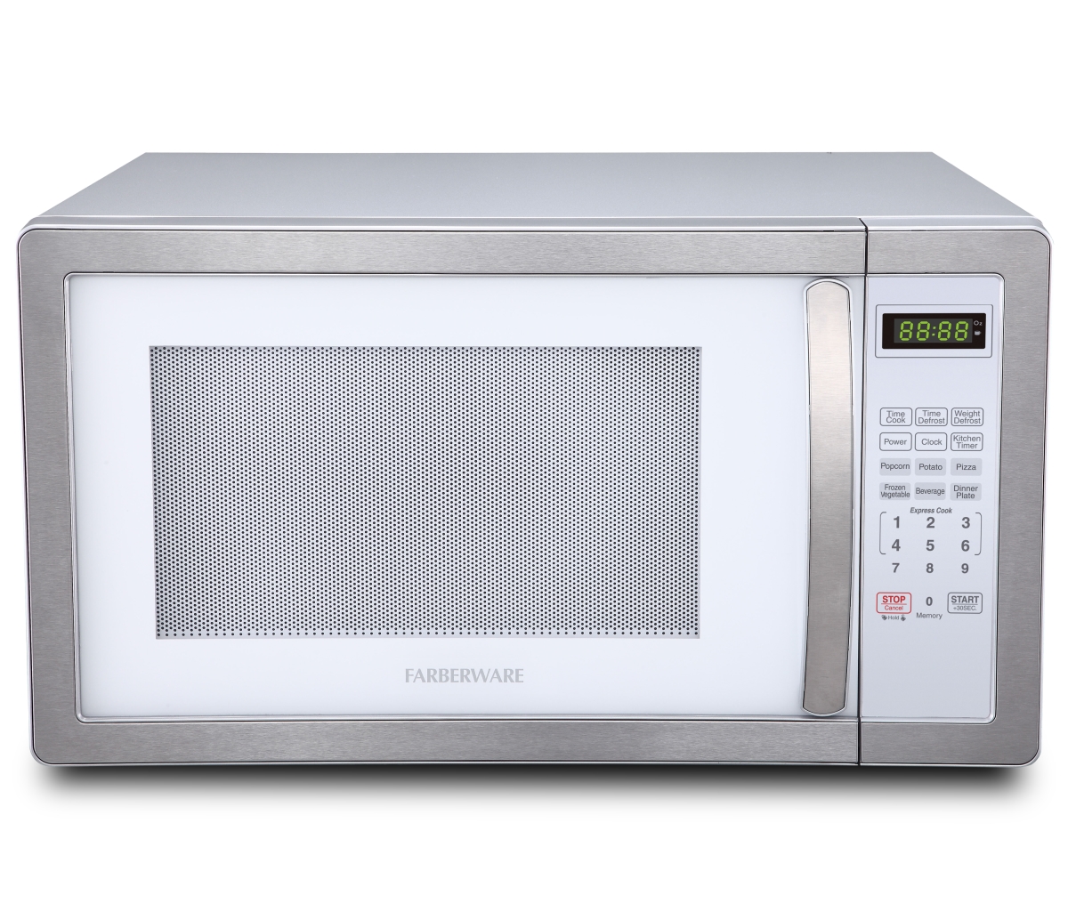 Picture of Farberware FMO11AHTPLB 1.1 cu ft. 1000 watt Microwave Oven&#44; White & Platinum