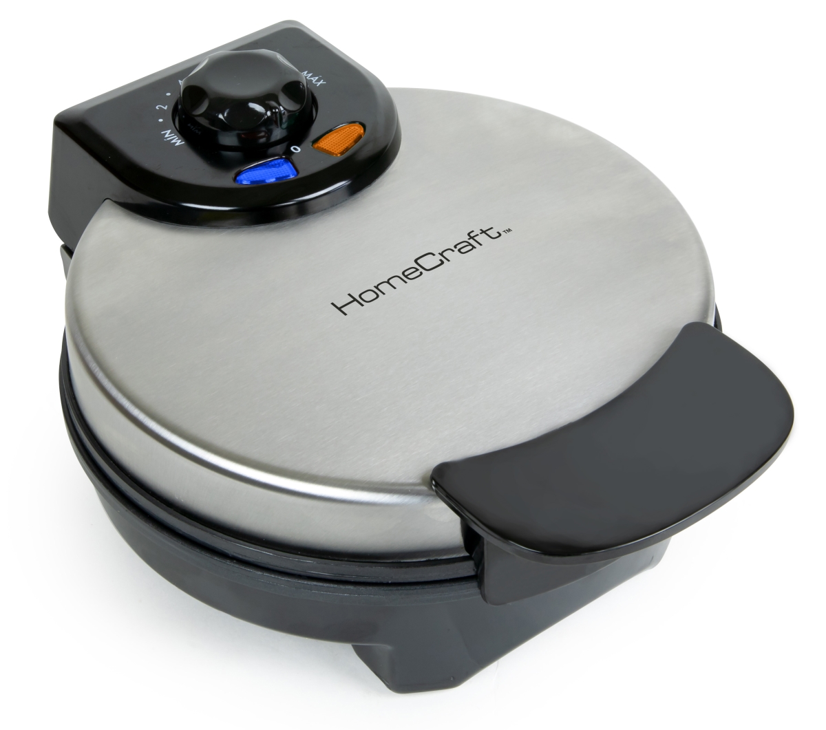 Picture of Homecraft HCRBW7SS 7 in. 900W Round Belgian Waffle Maker&#44; Stainless Steel & Black