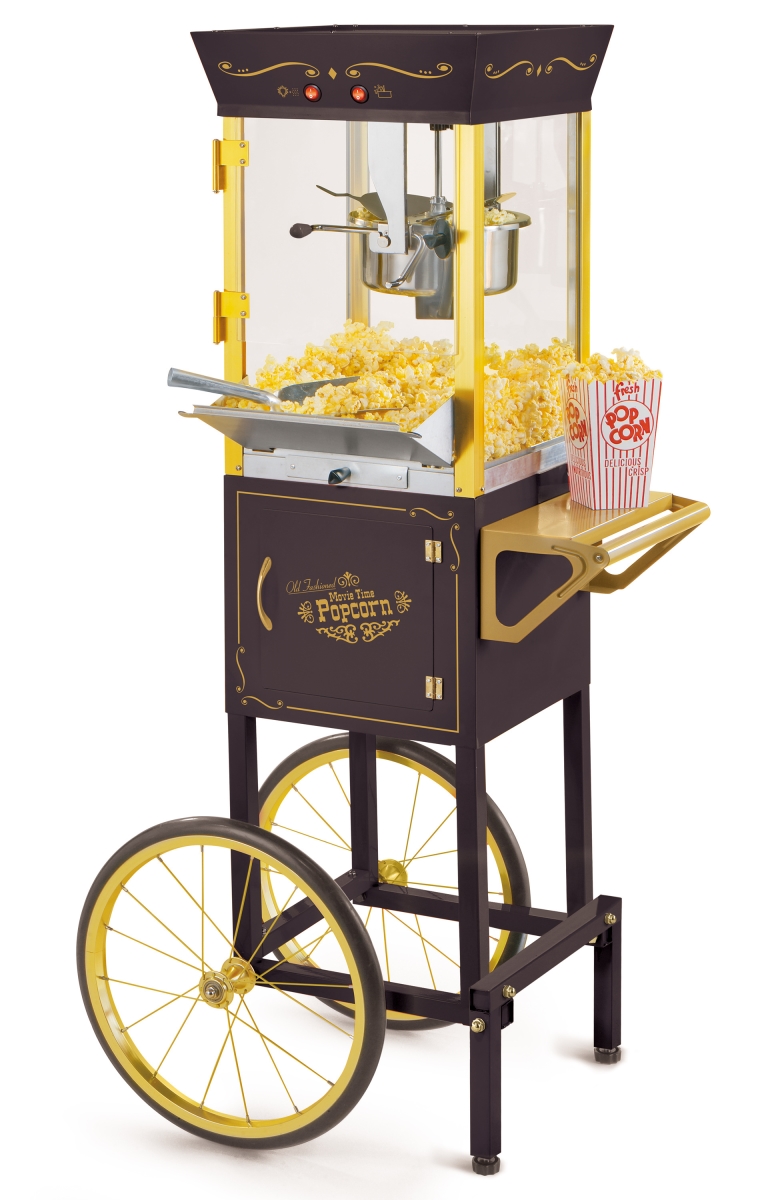 Picture of Nostalgia CCP510BK 8 oz Vintage Commercial Popcorn Cart&#44; Black - 53 in.