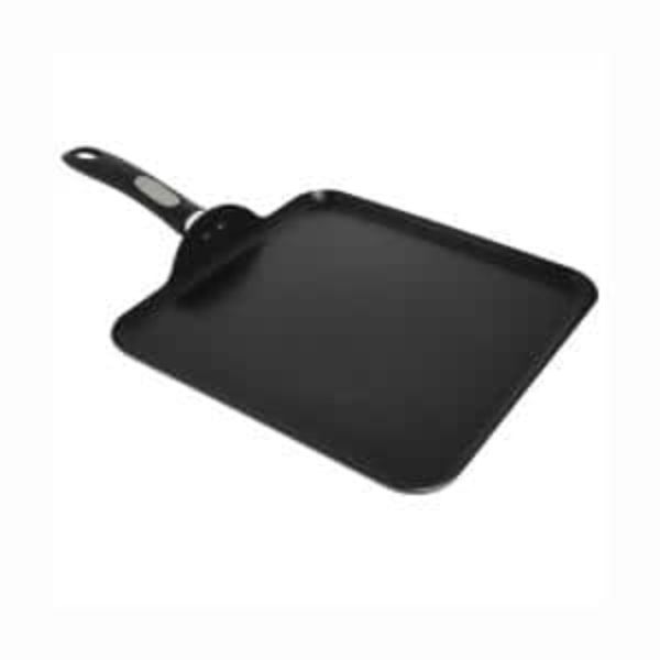 Picture of EMG MIRE7971394 11 in. Square Aluminum Stove Top Griddle with Cool Touch Handle&#44; Black