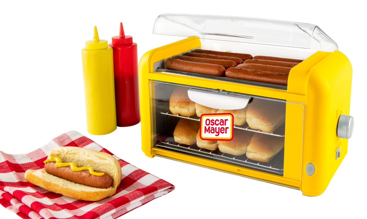 Picture of Oscar Mayer OMHDRTO8YW 2-in-1 Hot Dog Roller & Bun Warmer&#44; Yellow