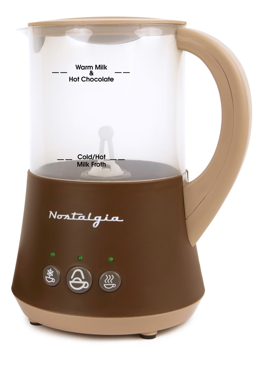 Picture of Nostalgia FHCM4BR Frother & Hot Chocolate Maker&#44; Brown