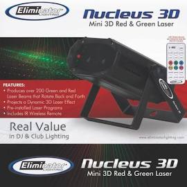 Nucleus 3D 3D Red & Green Laser Effect with Multiple Sky Beams