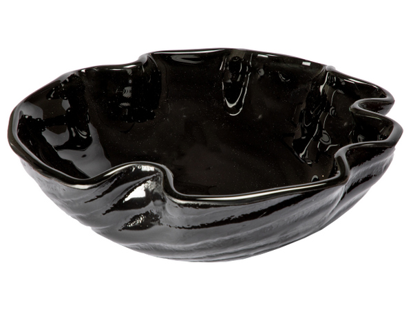 EB-GS68 16.25 in. Glass Vessel Sink, Midnight Wave