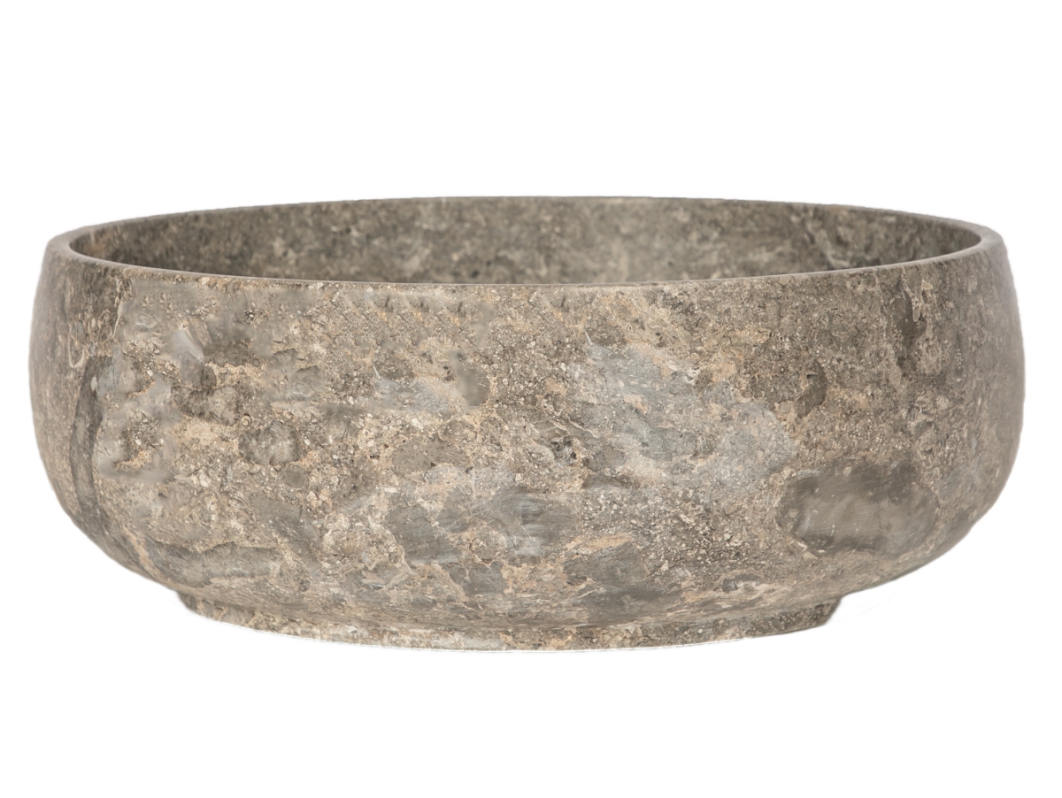 EB_S049GM-P Gral Round Vessel Sink in Gray Marble