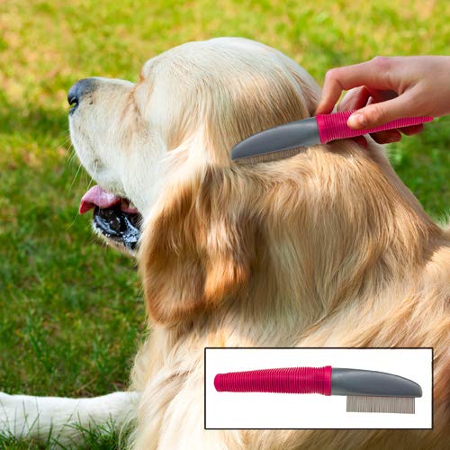 Picture of Enrych 0659 4 in. Dog Flea Comb Brush