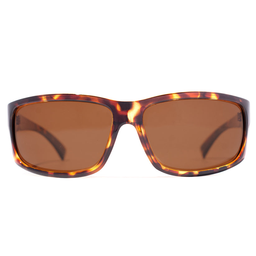 Sea Level Gloss Tortoise Frame Sunglasses with Bronze Polarized Lenses