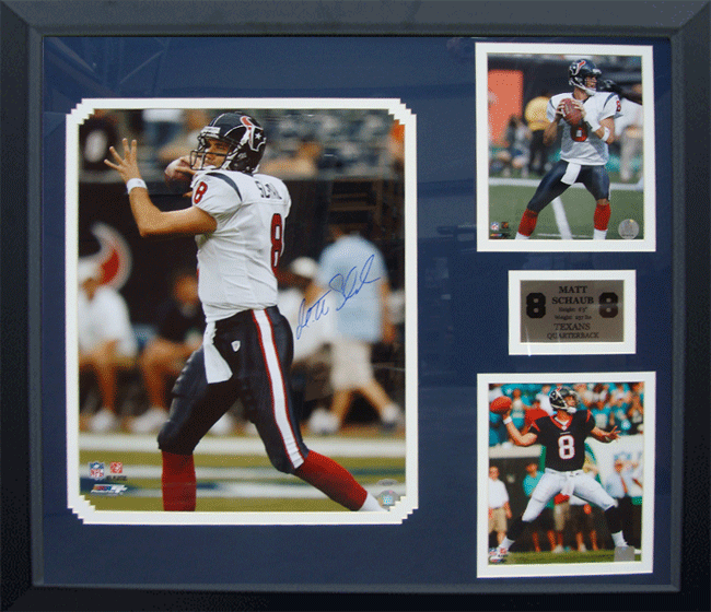 Picture of Encore Select 17605 3 x 32 x 36 in. Matt Schaub Houston Texans Autograph Frame