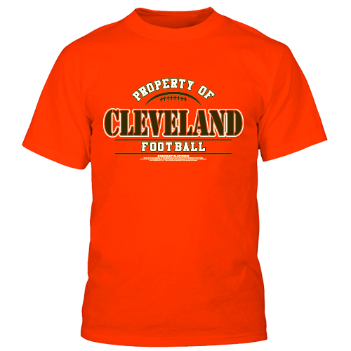 Picture of Encore Select 29581 Cleveland Football Property of T-Shirt