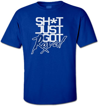 Picture of Encore Select 29965 Kansas City Baseball Sh-t Just Got Royal Blue T-Shirt