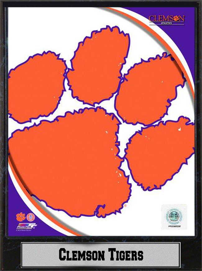 Picture of Encore Select 297-34 9 x 12 in. Logo Plaque - Clemson Tigers
