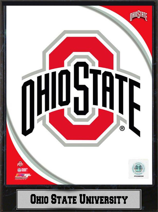 Picture of Encore Select 297-37 9 x 12 in. Logo Plaque - Ohio State Buckeyes