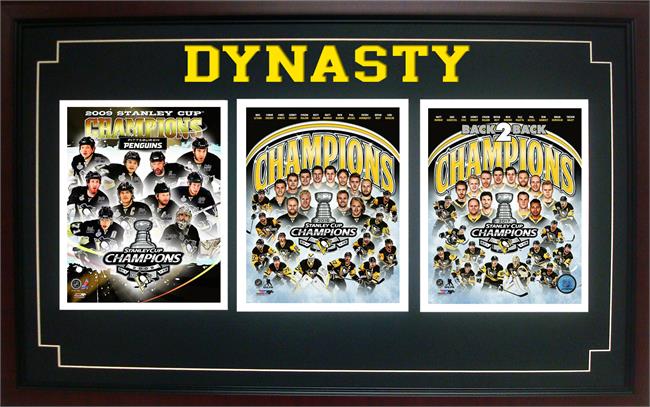 Picture of Encore Select 299-14 18 x 30 in. 2017 Stanley Cup Champion&#44; Pittsburgh Penguins - Triple Frame
