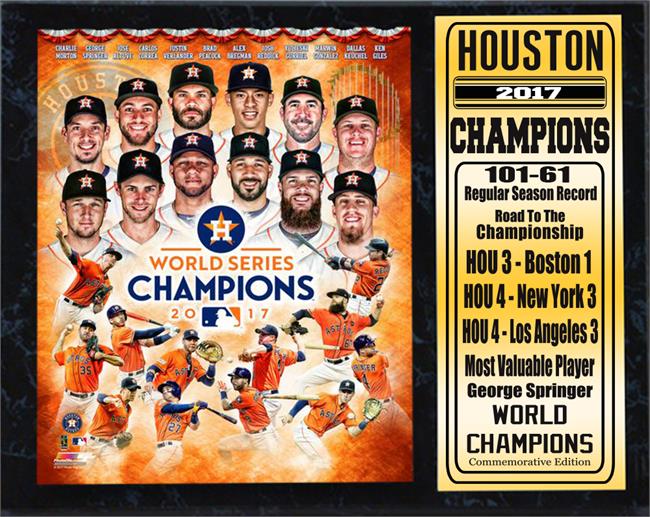 Picture of Encore Select 299-71 12 x 15 in. 2017 World Series Champion, Houston Astros - Stat Plaque