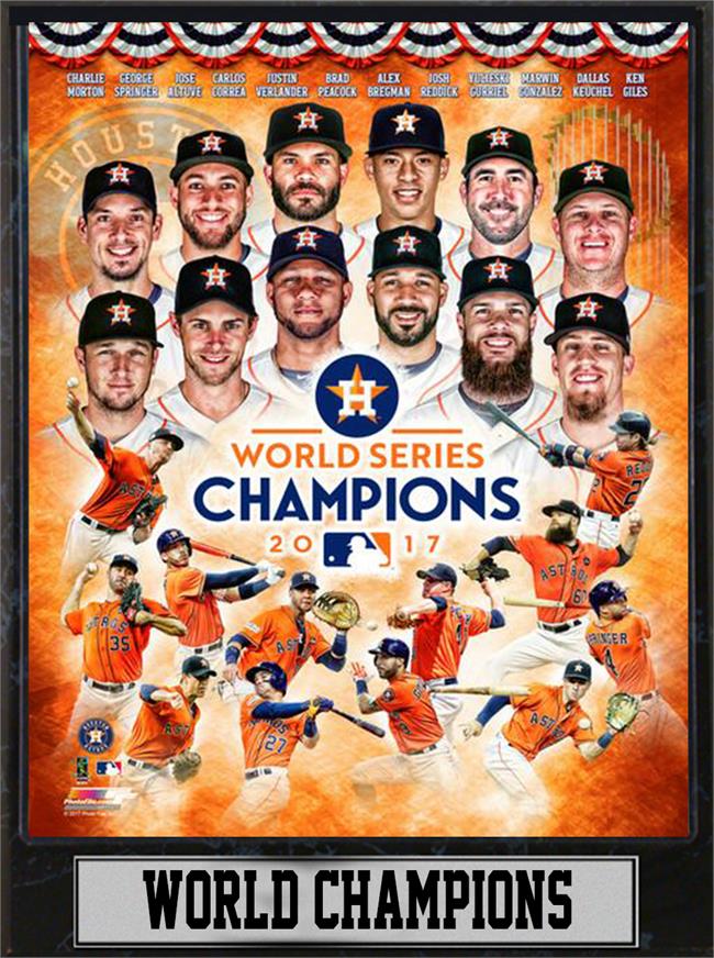 Picture of Encore Select 299-74 9 x 12 in. 2017 World Series Champions, Houston Astros - Plaque