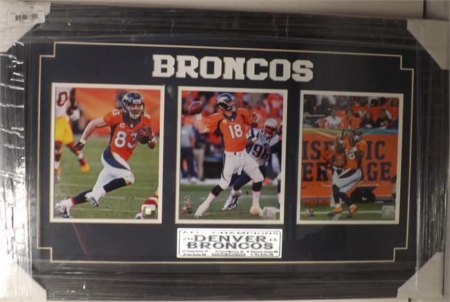 Picture of Encore Select 331-10 15 x 35 in. Three Photo Frame - Denver Broncos
