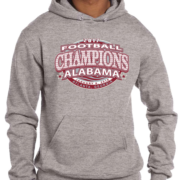 2017 Alabama National Champions Oval Hooded Sweatshirt