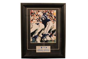 11 x 14 in. Indianapolis Colts Johnny Unitas Deluxe Frame