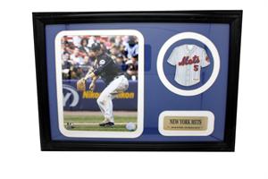 Mini Jersey Patch Frame - David Wright New York Mets