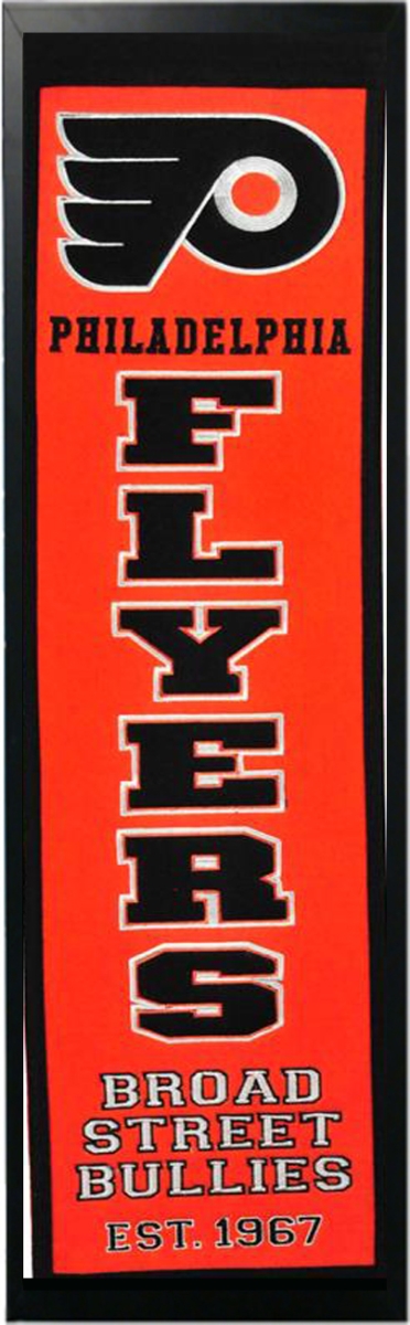 Picture of Encore Select 290-17 Philadelphia Flyers Logo History Felt Banner - 14 x 37 in.