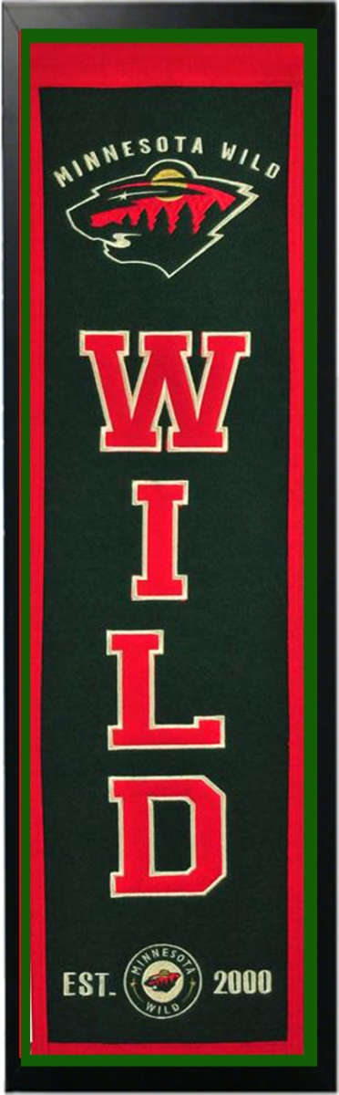 Picture of Encore Select 290-20 Minnesota Wild Logo History Felt Banner - 14 x 37 in.