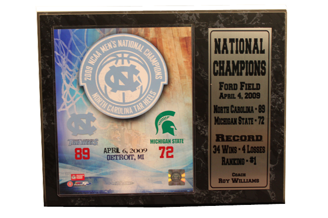 Picture of Encore Select 520-CBBUNC2009 University of North Carolina 2009 National Champions Statistic Plaque Frame - 12 x 15 in.
