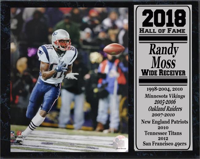 Picture of Encore Select 110-50 Randy Moss HOF Stat Plaque Frame - 12 x 15 in.