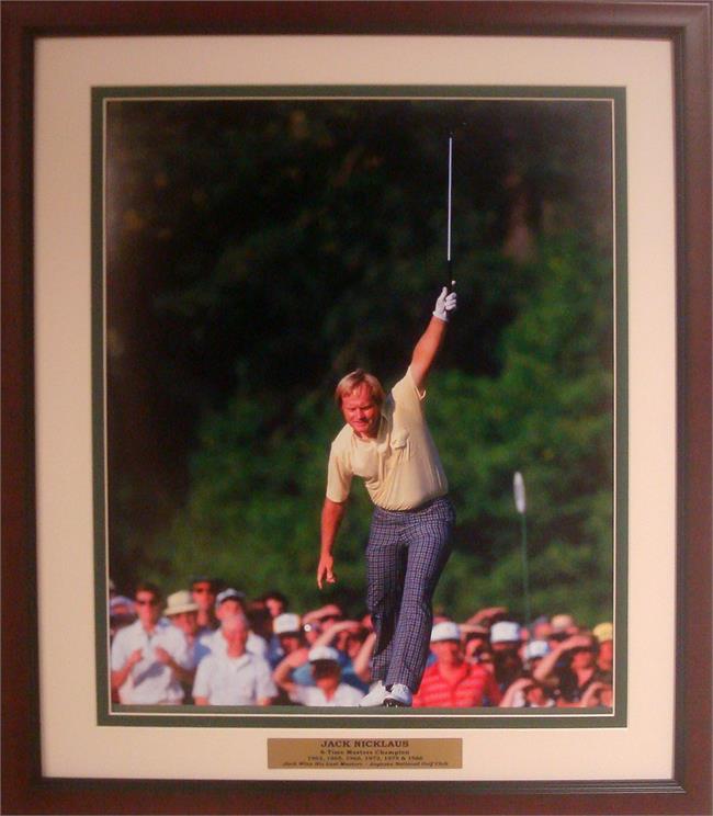 Picture of Encore Select 753466900048 Jack Nicklaus Last Masters Winning Hole Custom Frame - 11 x 14 in.
