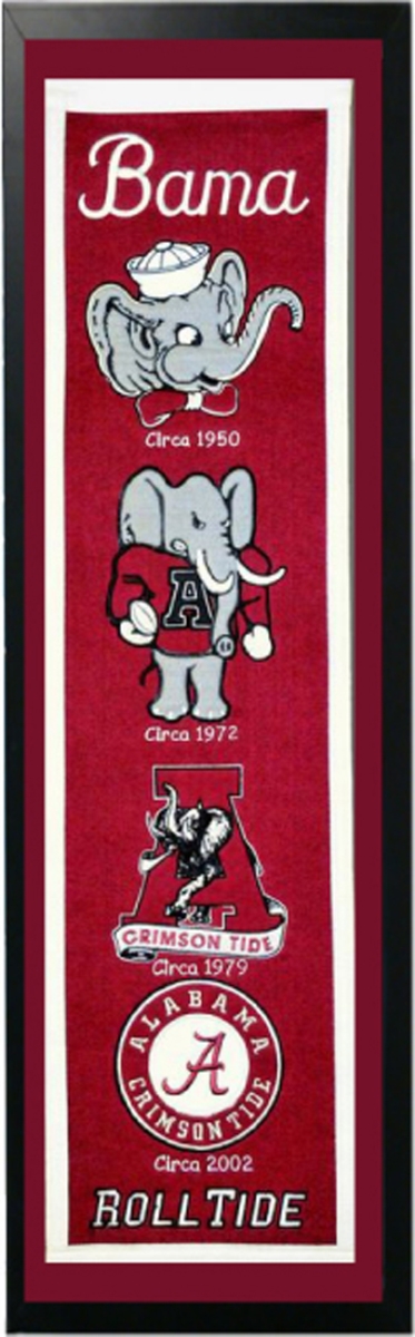 Picture of Encore Select 109-50 Alabama Logo History Felt Banner - 14 x 37 in.