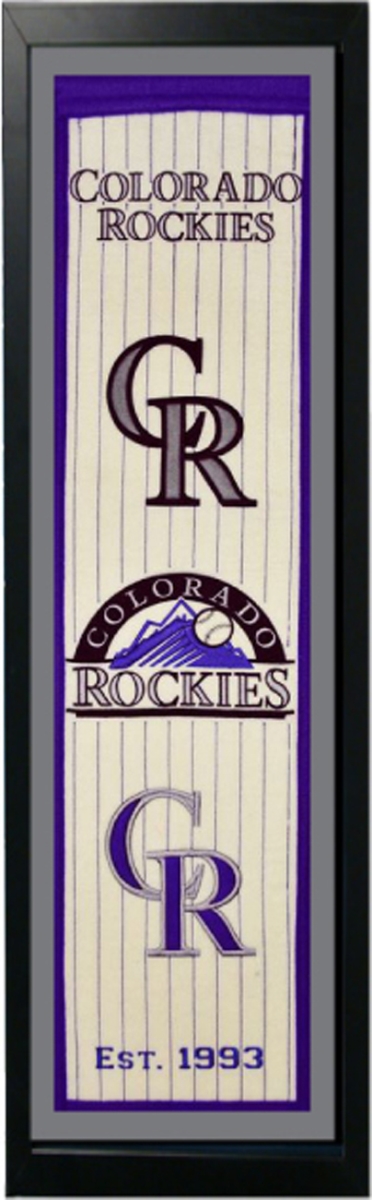 Picture of Encore Select 109-55 Colorado Rockies Logo History Felt Banner - 14 x 37 in.