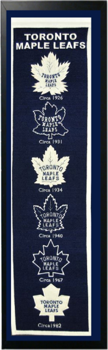 Picture of Encore Select 109-60 Toronto Maple Leafs Logo History Felt Banner - 14 x 37 in.