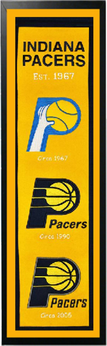 Picture of Encore Select 110-11 Indiana Pacers Logo History Felt Banner - 14 x 37 in.