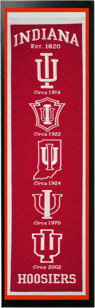 Picture of Encore Select 110-36 Indiana Logo History Felt Banner - 14 x 37 in.