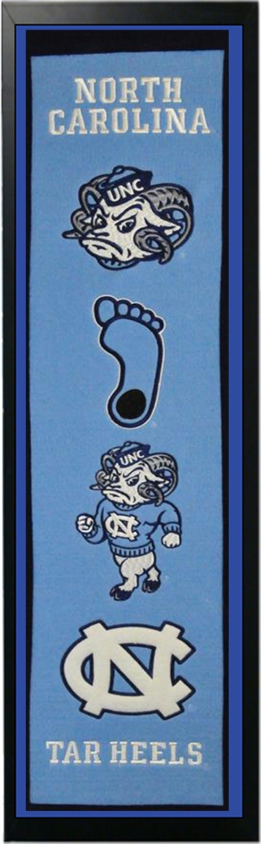Picture of Encore Select 110-38 North Carolina Logo History Felt Banner - 14 x 37 in.