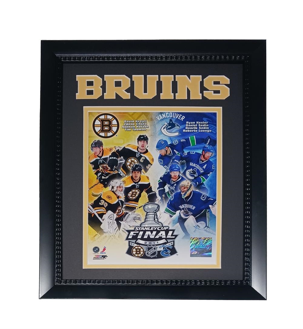 162-71 Boston vs Vancouver Hockey 11x14 Frame
