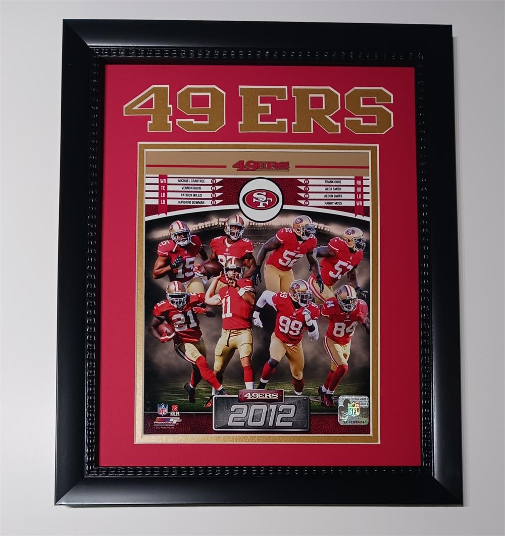 161-12 San Francisco Football 2012 Team 11x14 Frame